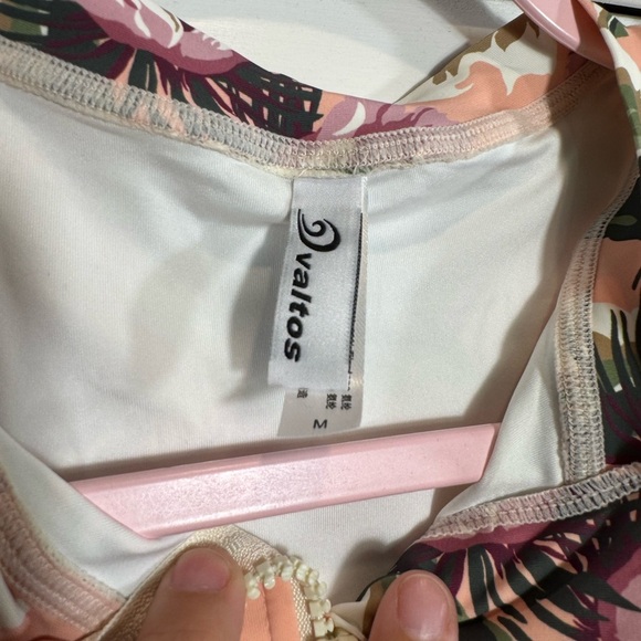 Valtos Womens Hot Spring Resort Sun Protection Floral One-Piece Swimsuit Size M - Picture 4 of 6